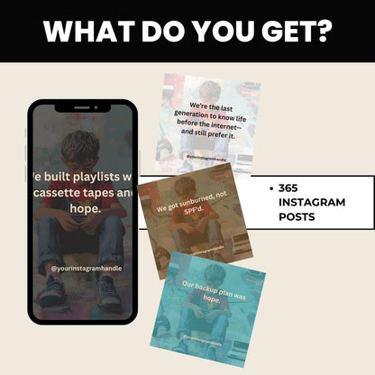 Gen X Quote Templates: Daily Inspiration, Canva Social Media Posts (PDF Download)