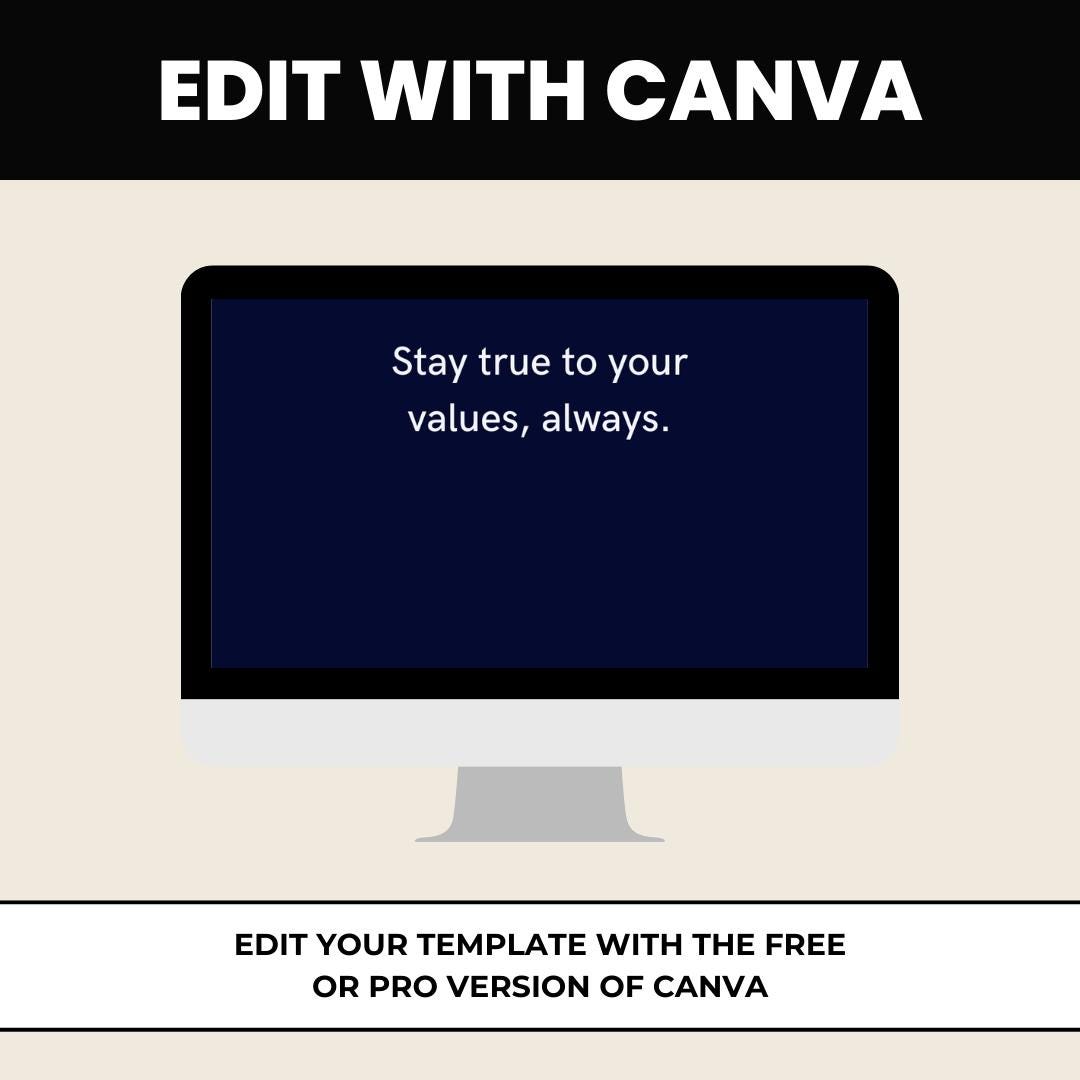 Graduation Quotes & Affirmations Templates: Canva Editable (Digital Download)