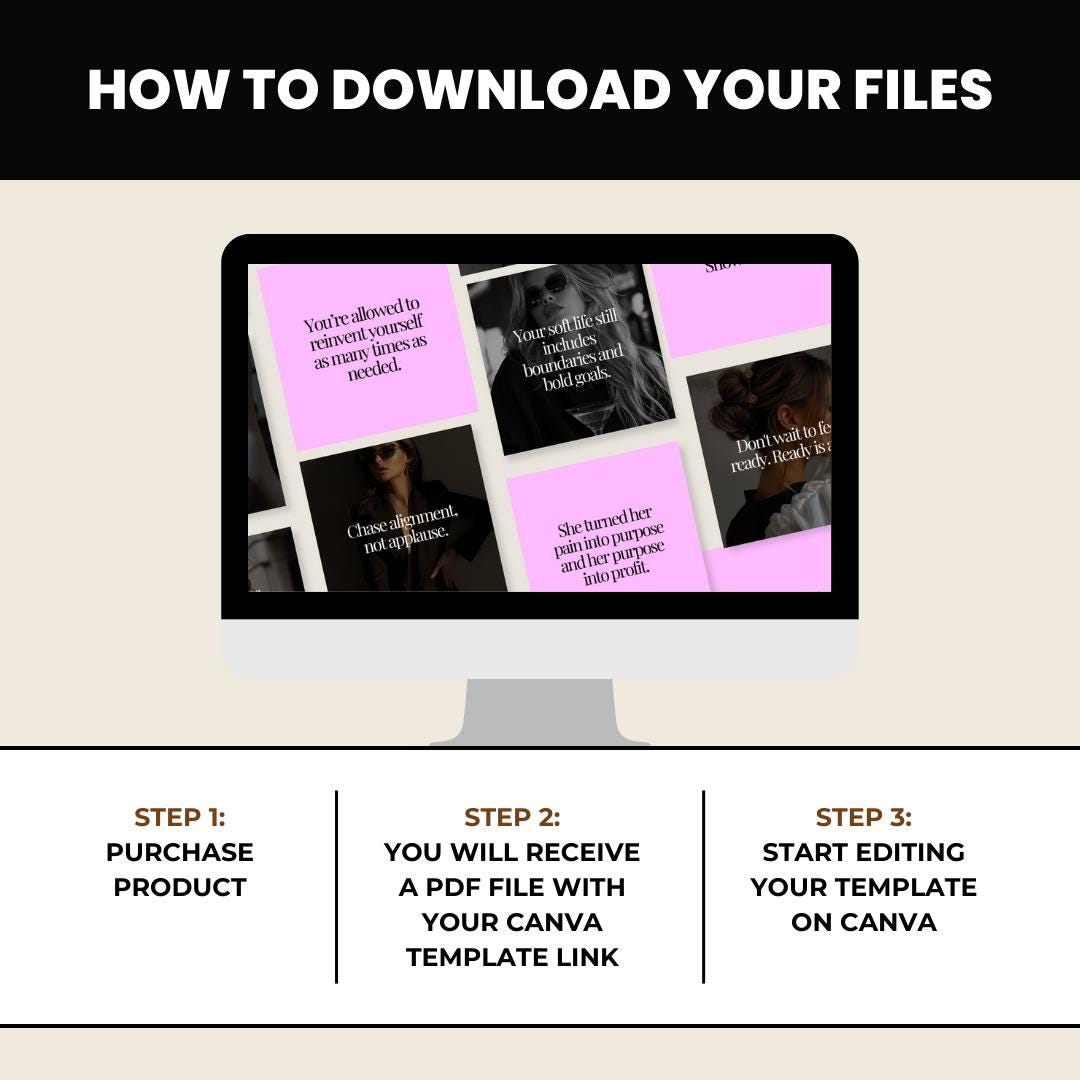 100 Empowering Quotes for Women - Instant Download, Editable Canva Template, Women Encouragement