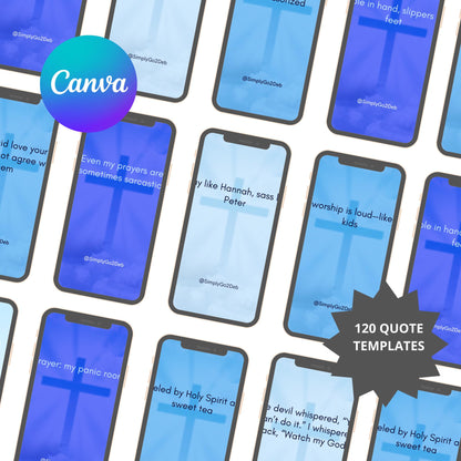 Funny Christian Quotes: Canva Templates for Social Media (Digital Download)