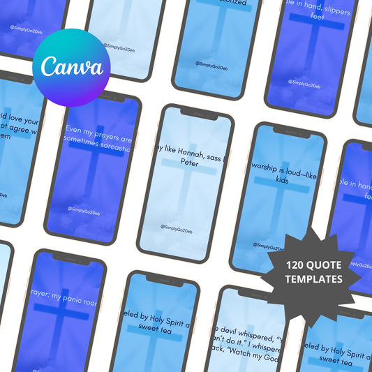 Funny Christian Quotes: Canva Templates for Social Media (Digital Download)