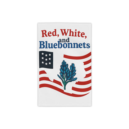 Texas Themed Beach Towel, Red White Bluebonnets Independence Day Towel, Patriotic Pool Towel, Fourth of July Gift, Summer Holiday Towel, USA