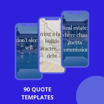 Realtor Humor Quotes Bundle: Editable Canva Templates (Digital Download)