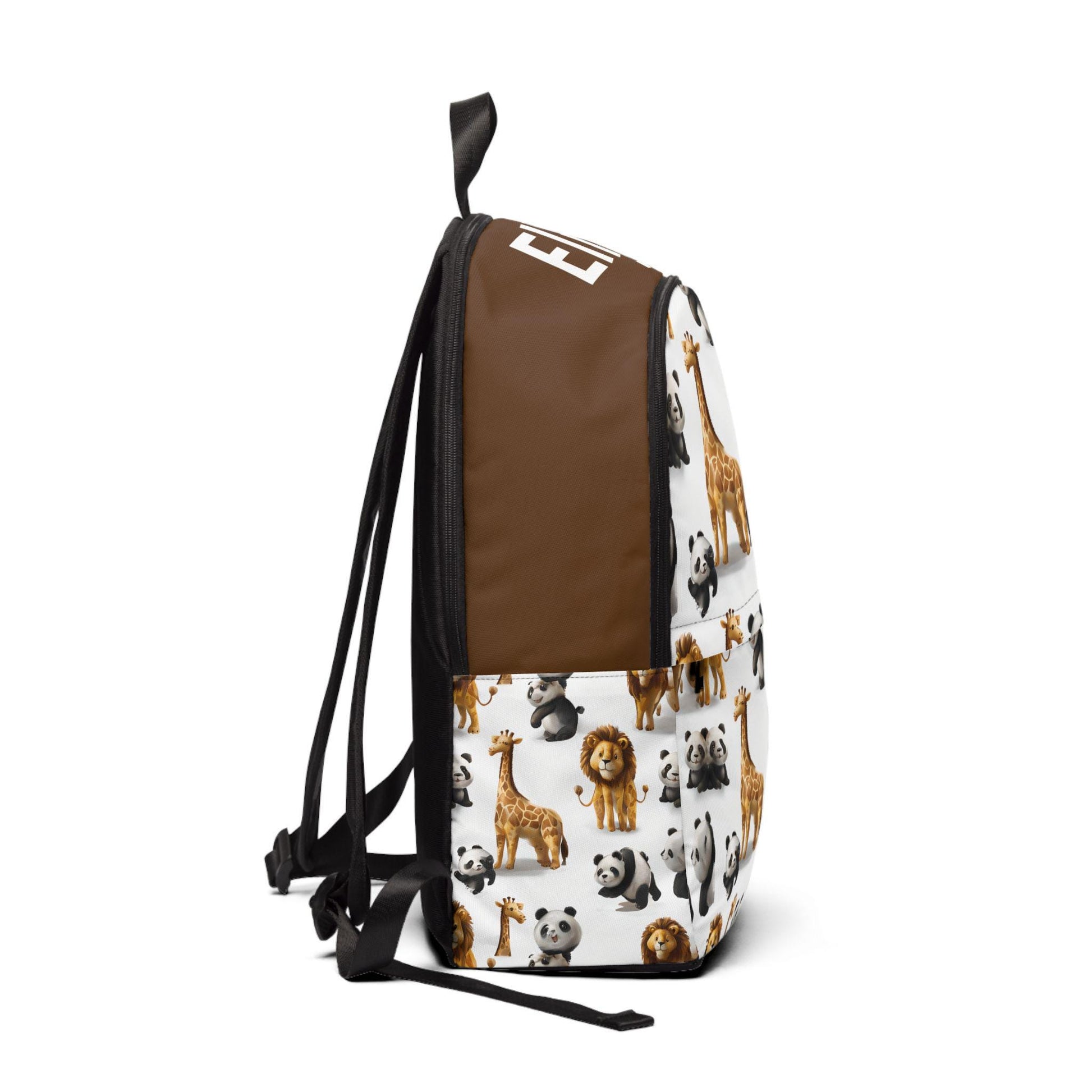 Personalized Animal Backpack: Lion, Giraffe, Panda, Monkey Zoo Bag