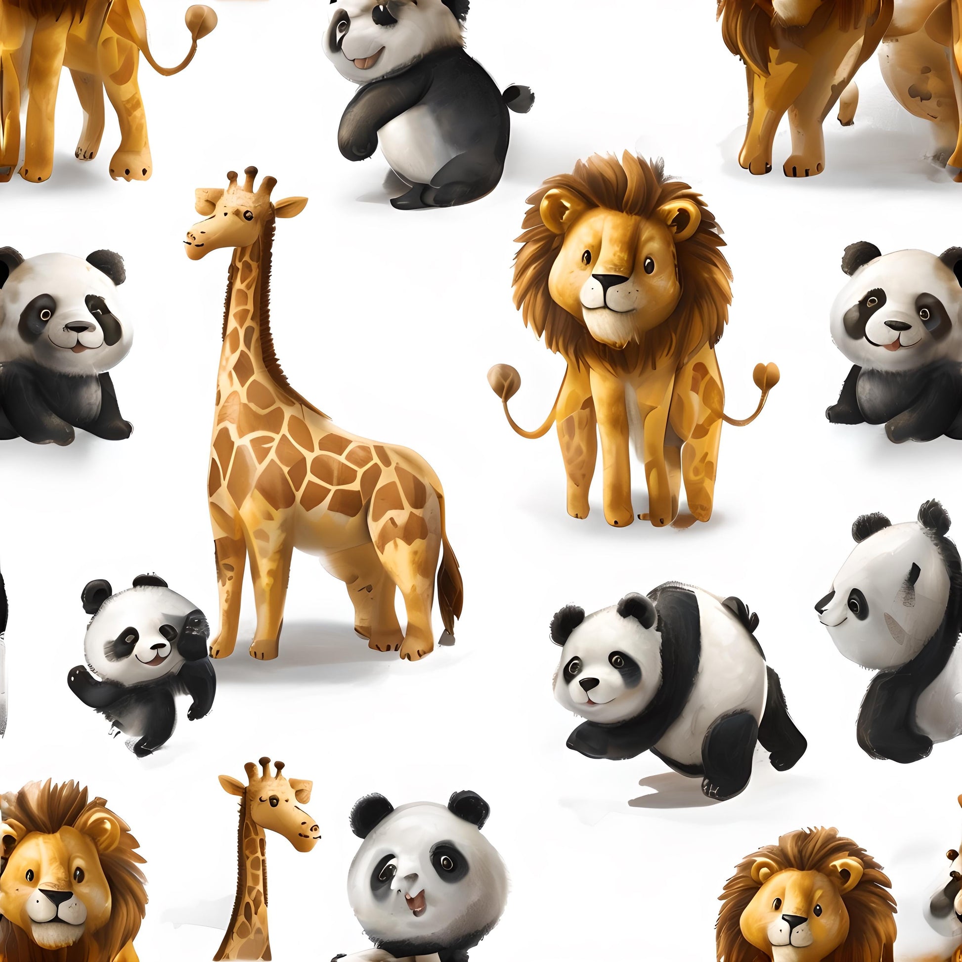 Personalized Animal Backpack: Lion, Giraffe, Panda, Monkey Zoo Bag