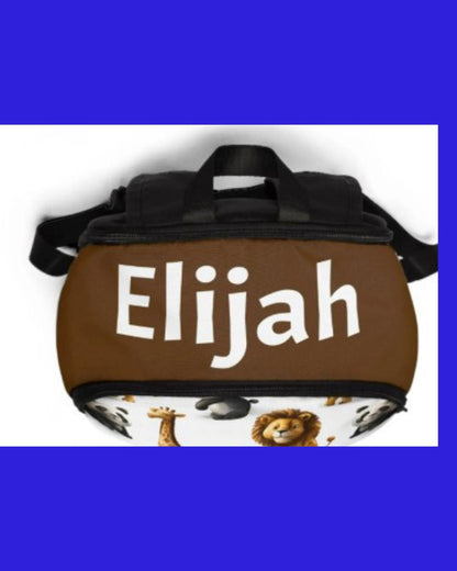 Personalized Animal Backpack: Lion, Giraffe, Panda, Monkey Zoo Bag