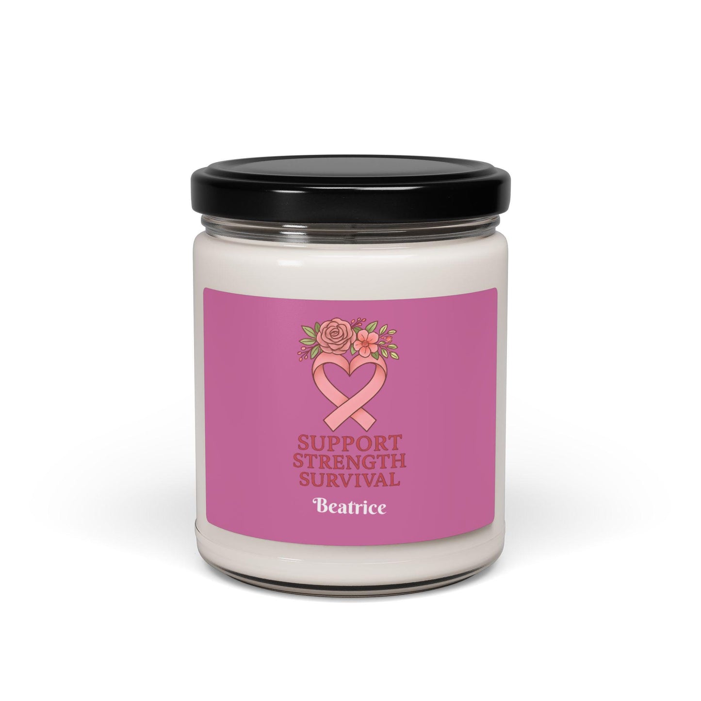 Support Strength Survival Scented Soy Candle: Wellness Gift, 50-60 Hour Burn