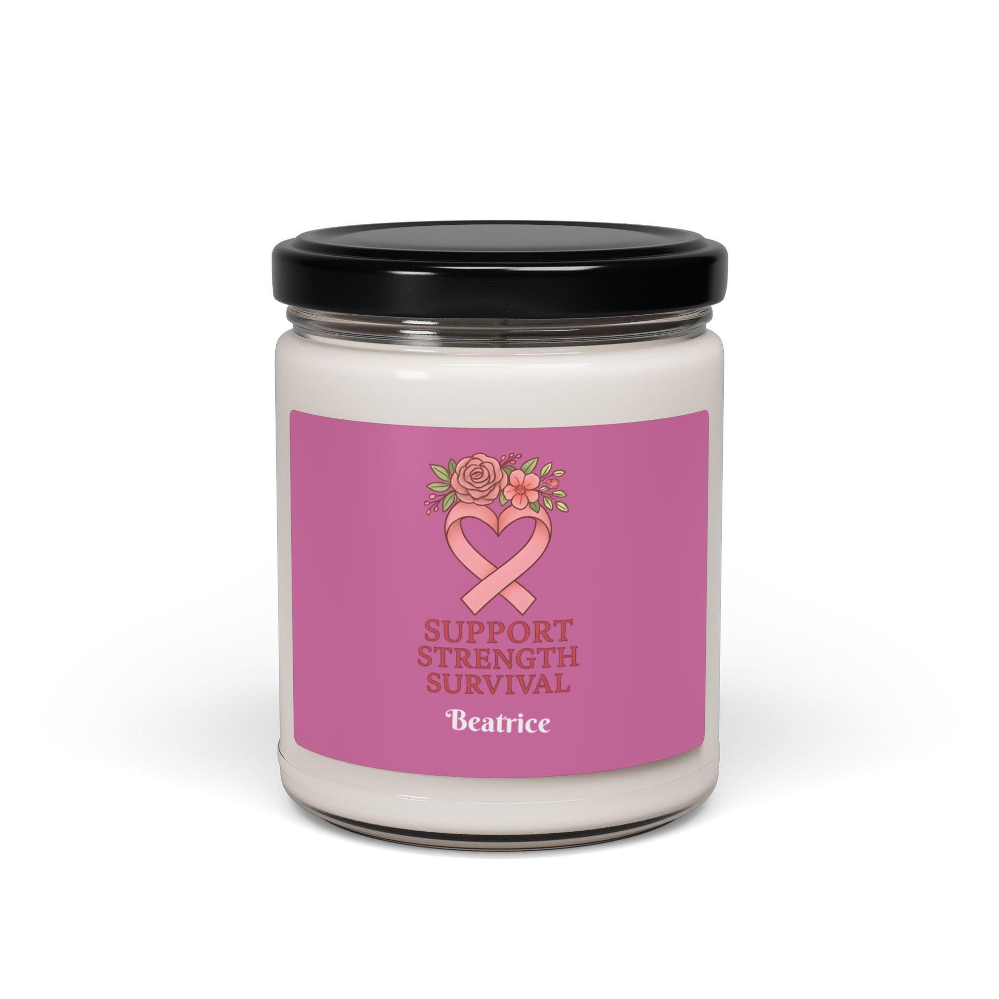 Support Strength Survival Scented Soy Candle: Wellness Gift, 50-60 Hour Burn
