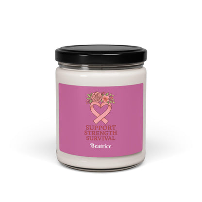 Support Strength Survival Scented Soy Candle: Wellness Gift, 50-60 Hour Burn