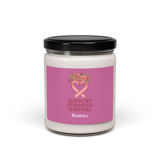 Support Strength Survival Scented Soy Candle: Wellness Gift, 50-60 Hour Burn