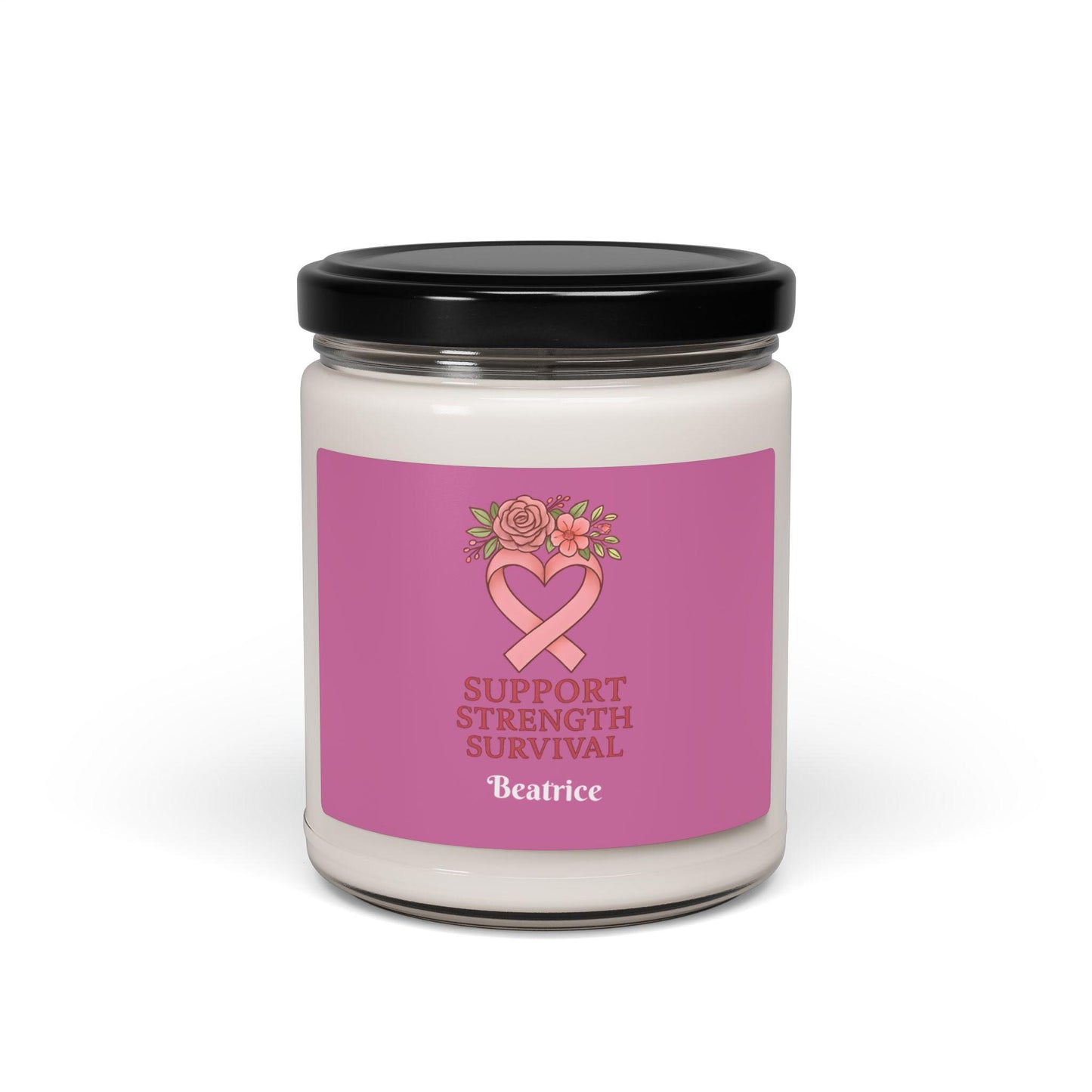 Support Strength Survival Scented Soy Candle: Wellness Gift, 50-60 Hour Burn