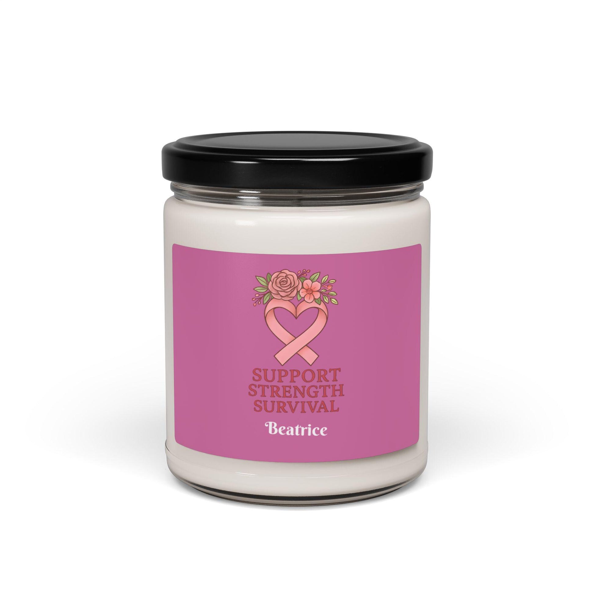 Support Strength Survival Scented Soy Candle: Wellness Gift, 50-60 Hour Burn