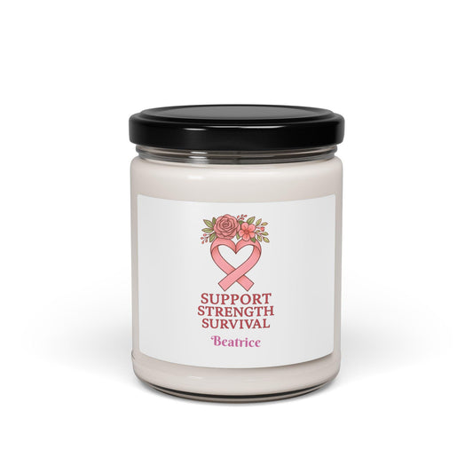 Scented Soy Candle: Support, Strength, Survival - Wellness Gift