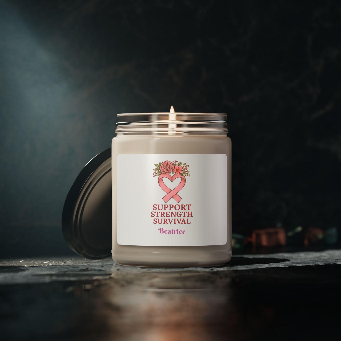 Scented Soy Candle: Support, Strength, Survival - Wellness Gift