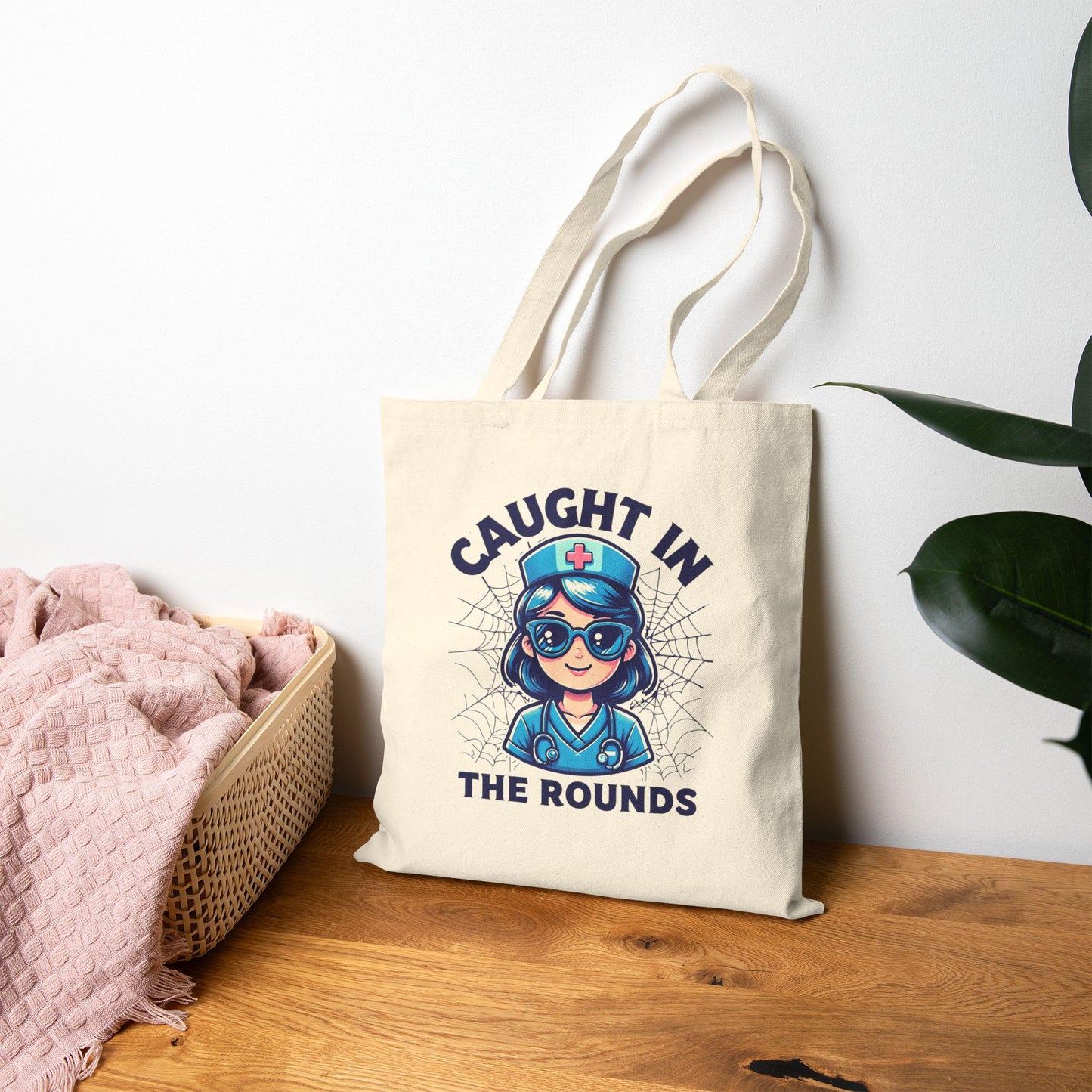 Personalized Nurse Tote Bag: Cotton Canvas Doctor Gift