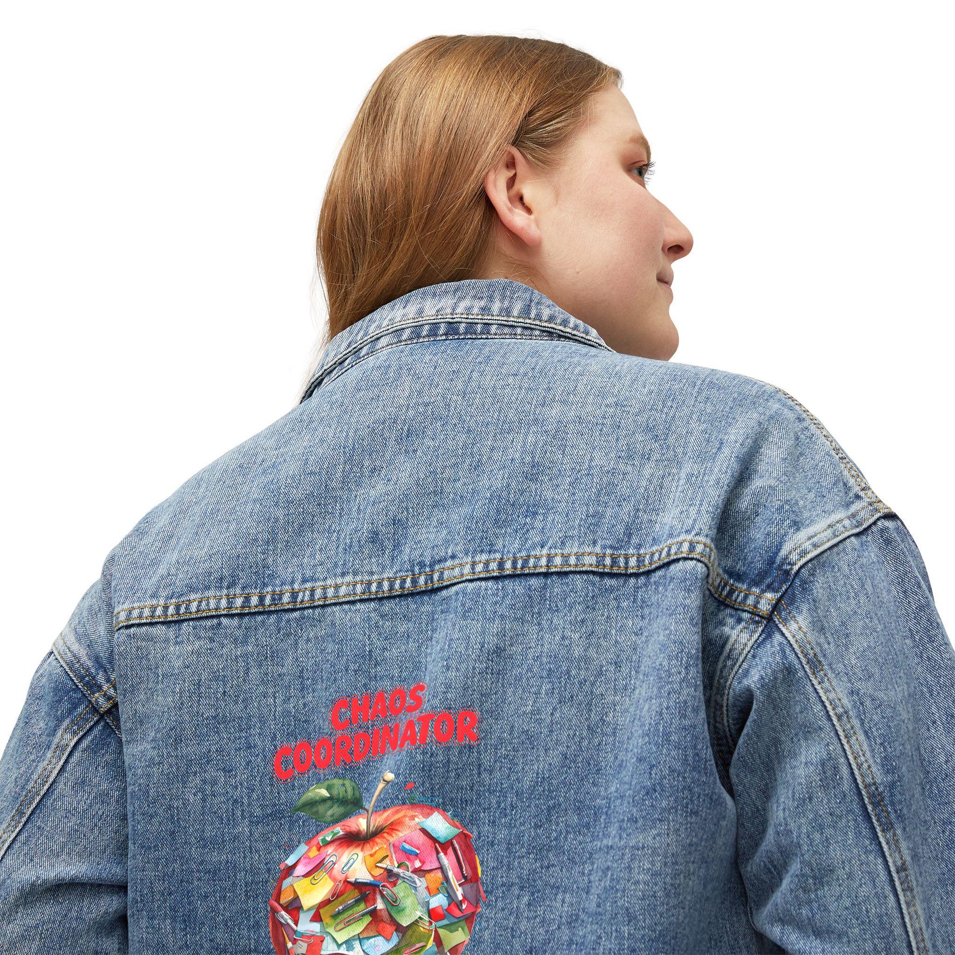 Women's Oversized Denim Jacket: Casual Chic Cotton Blend Outerwear