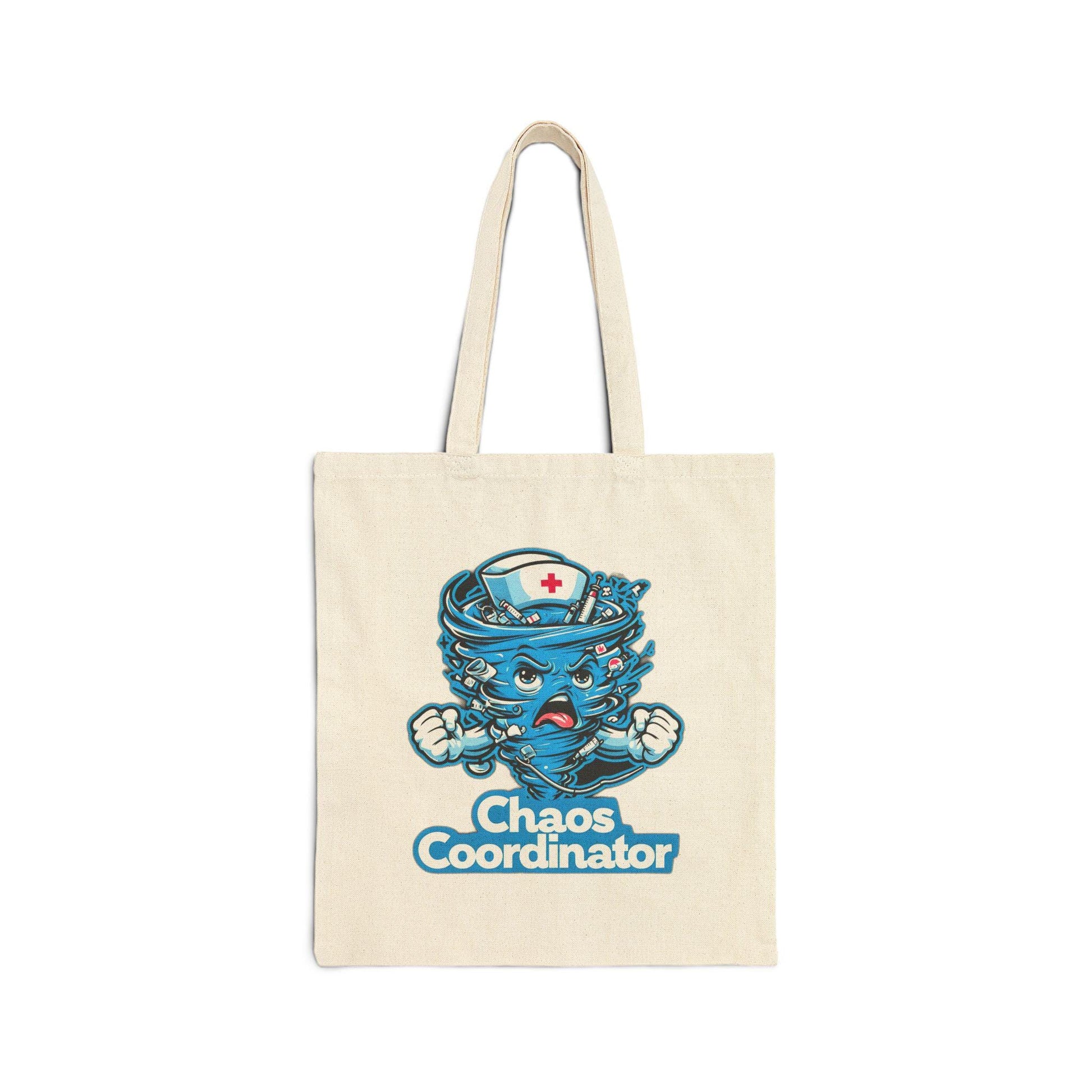 Chaos Coordinator Nurse Tote Bag: Cotton Canvas Shopping Bag