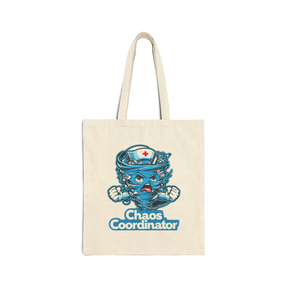 Chaos Coordinator Nurse Tote Bag: Cotton Canvas Shopping Bag