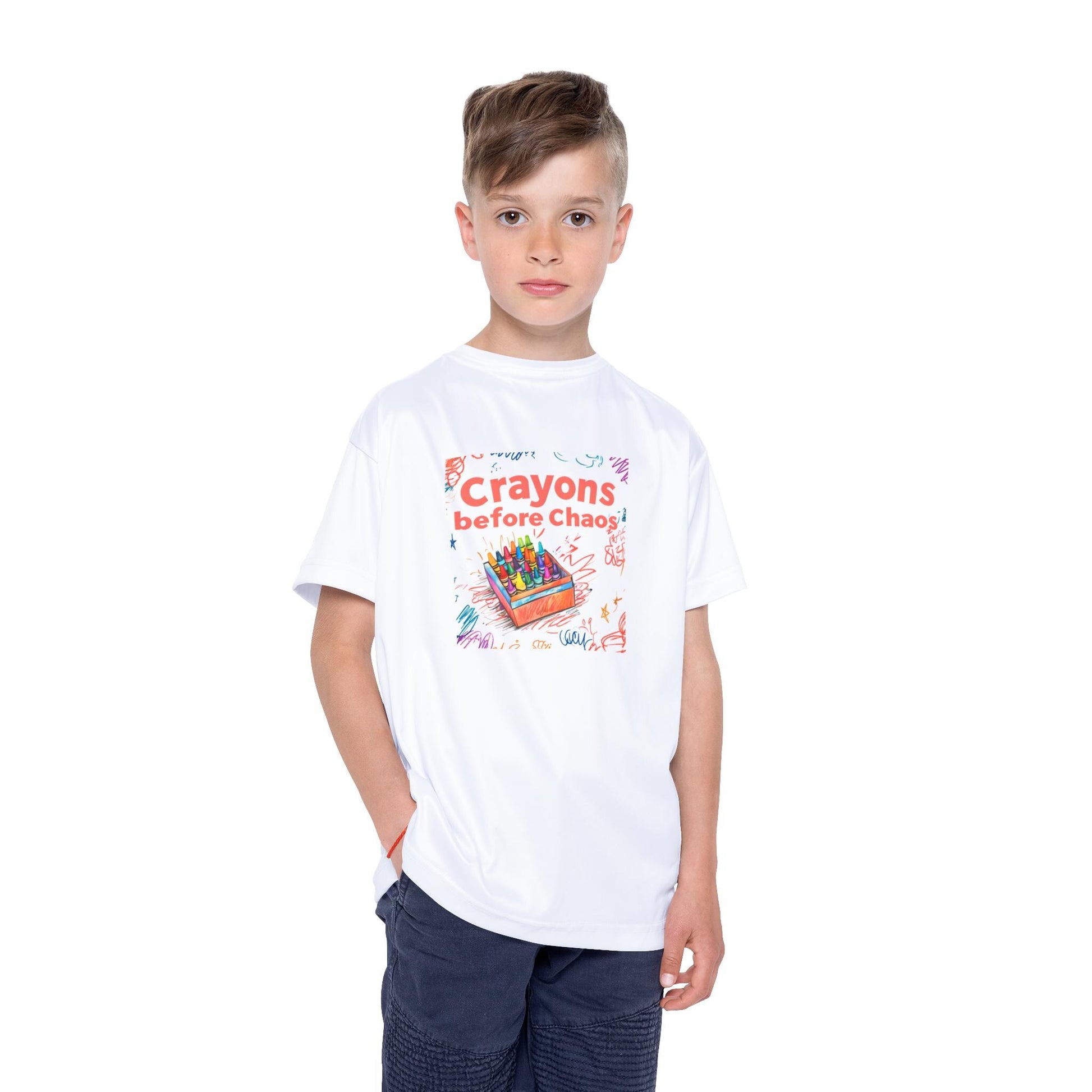 Kids Sports Jersey: Creative Crayons Design - Fun Playwear