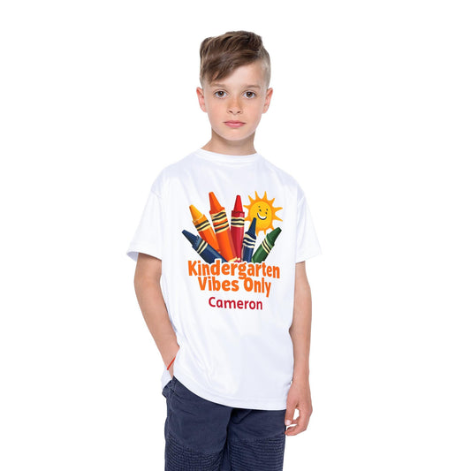 Personalized Kids Sports Jersey: Kindergarten Vibes, Playdate Outfit