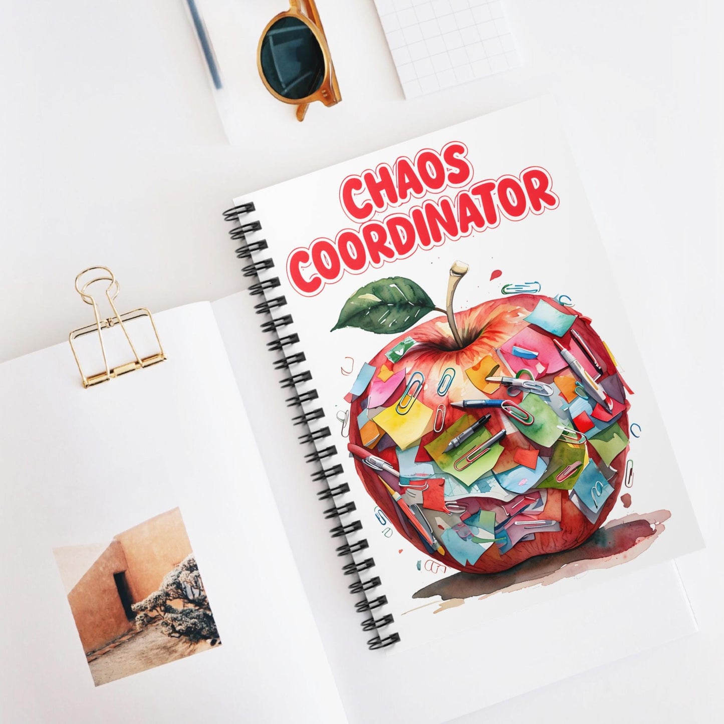 Chaos Coordinator Spiral Notebook - Perfect for Teachers, Students, and Organizers, Back to School, Teacher's Gift, Office Supplies, [...]