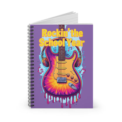 Guitar Art Journal: Rockin' School Year Spiral Notebook