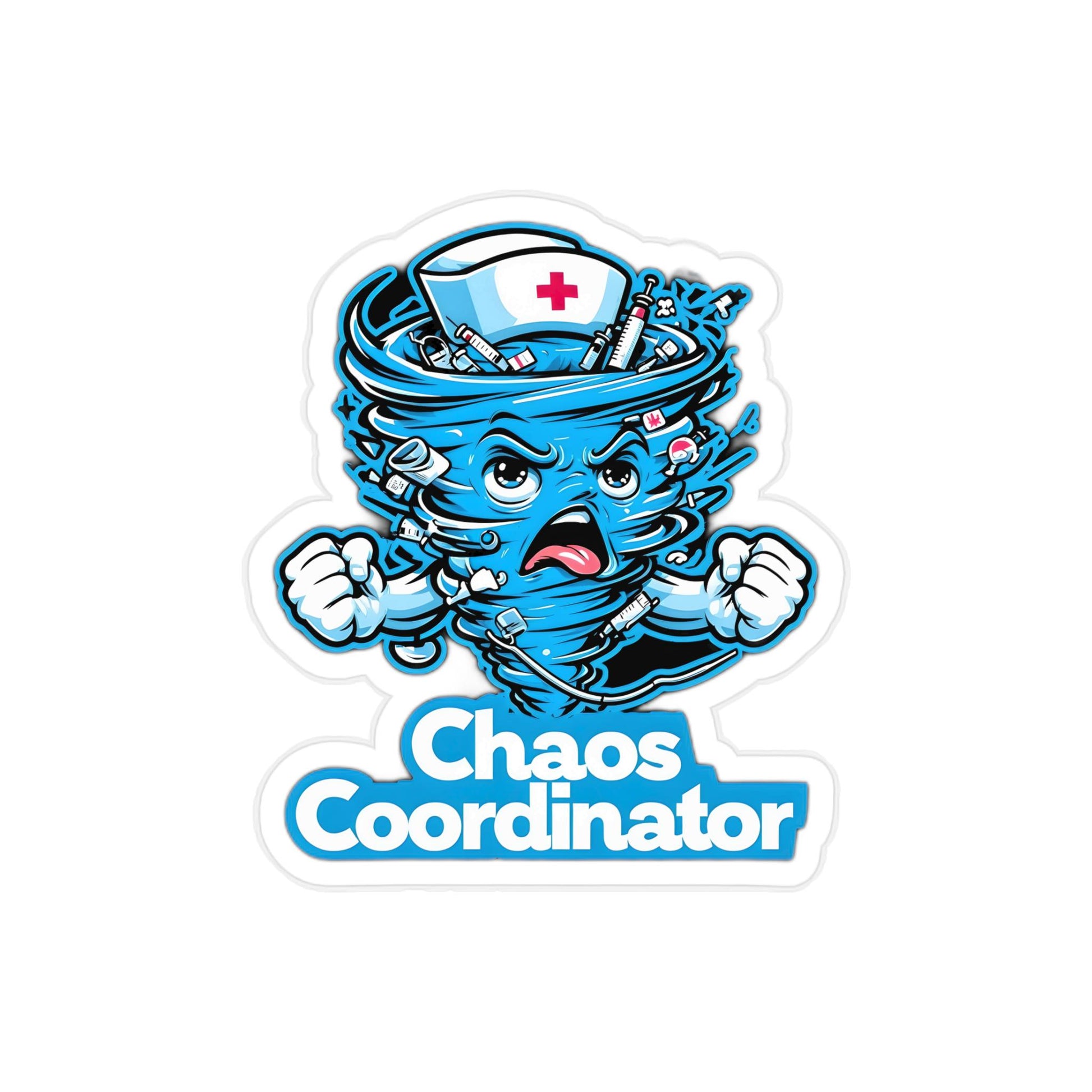 Chaos Coordinator Sticker: Transparent Vinyl Decal - Fun Car/Laptop Decor