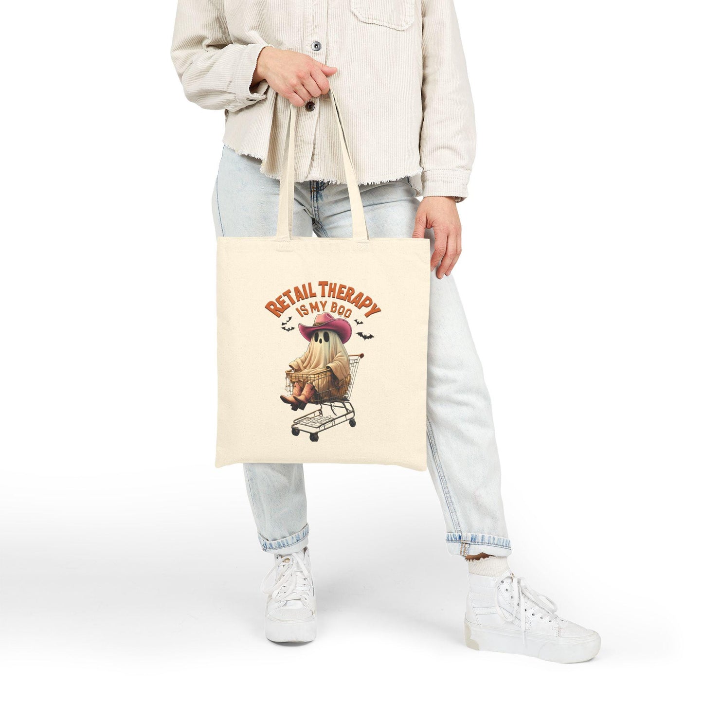 Retail Therapy Cotton Canvas Tote Bag | Cute Shopper Gift, Eco-Friendly Reusable Bag, Fun Grocery Tote, Everyday Carry-All, Shopping [...]