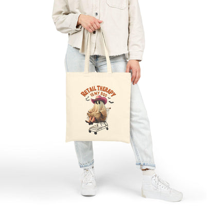 Retail Therapy Cotton Canvas Tote Bag | Cute Shopper Gift, Eco-Friendly Reusable Bag, Fun Grocery Tote, Everyday Carry-All, Shopping [...]