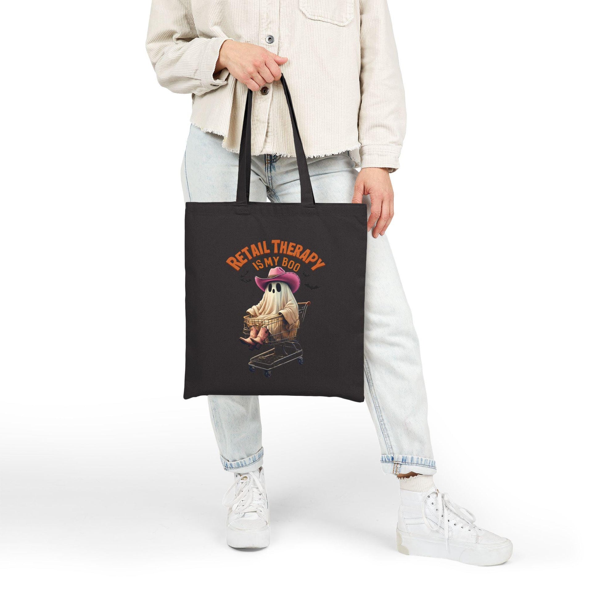Retail Therapy Cotton Canvas Tote Bag | Cute Shopper Gift, Eco-Friendly Reusable Bag, Fun Grocery Tote, Everyday Carry-All, Shopping [...]