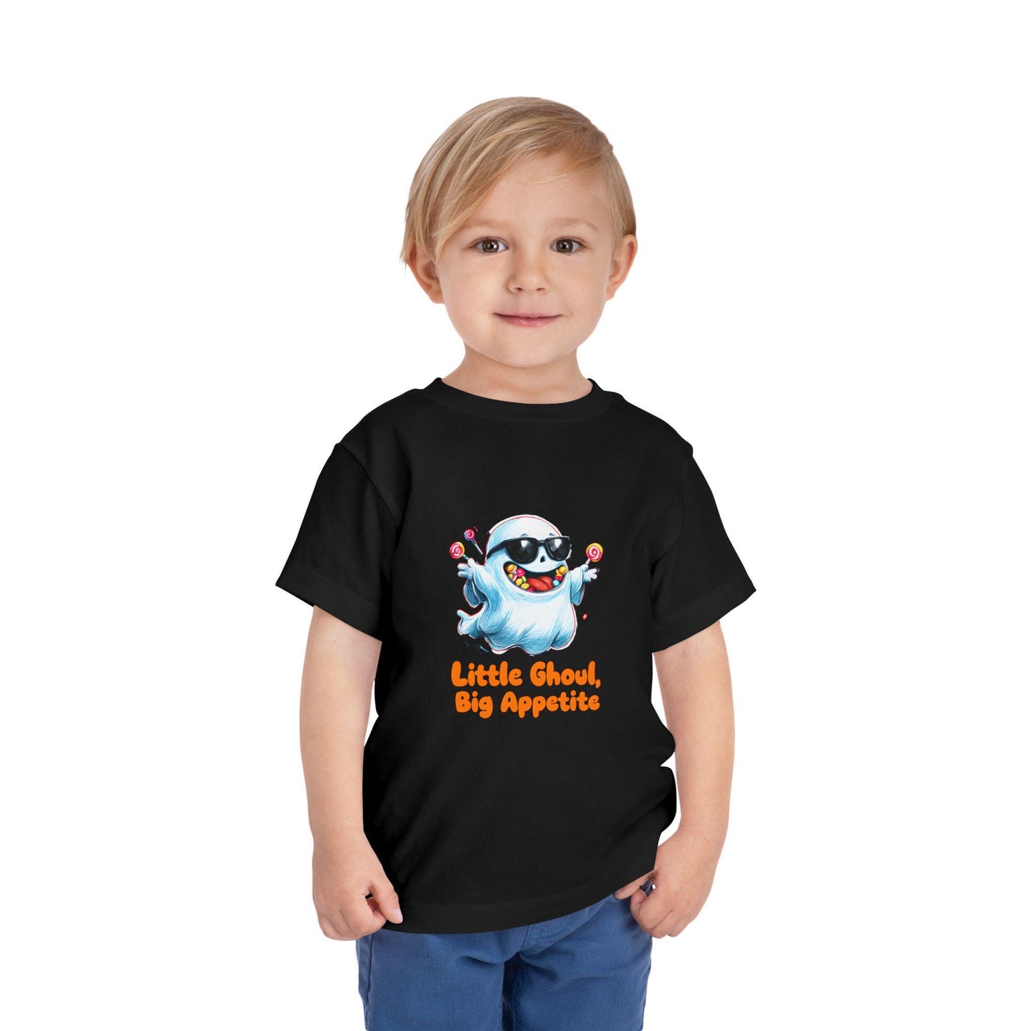 Toddler Halloween T-Shirt: Little Ghoul Big Appetite, Spooky Fun