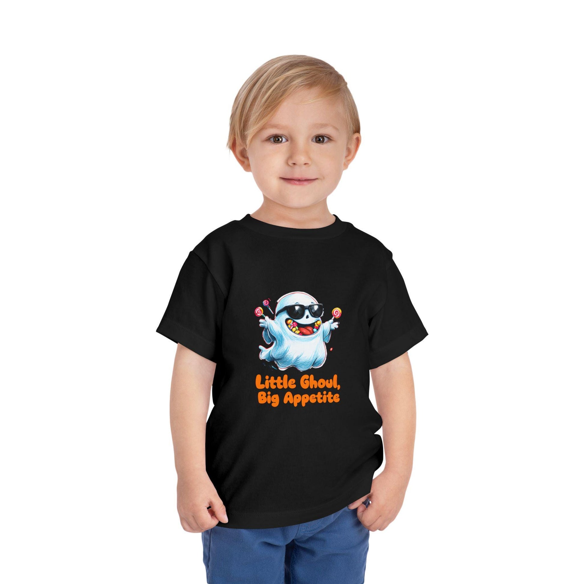 Toddler Halloween T-Shirt: Little Ghoul Big Appetite, Spooky Fun