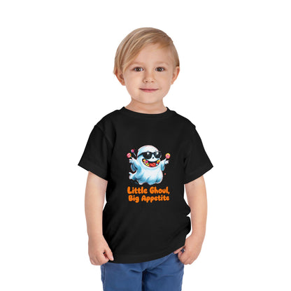 Toddler Halloween T-Shirt: Little Ghoul Big Appetite, Spooky Fun