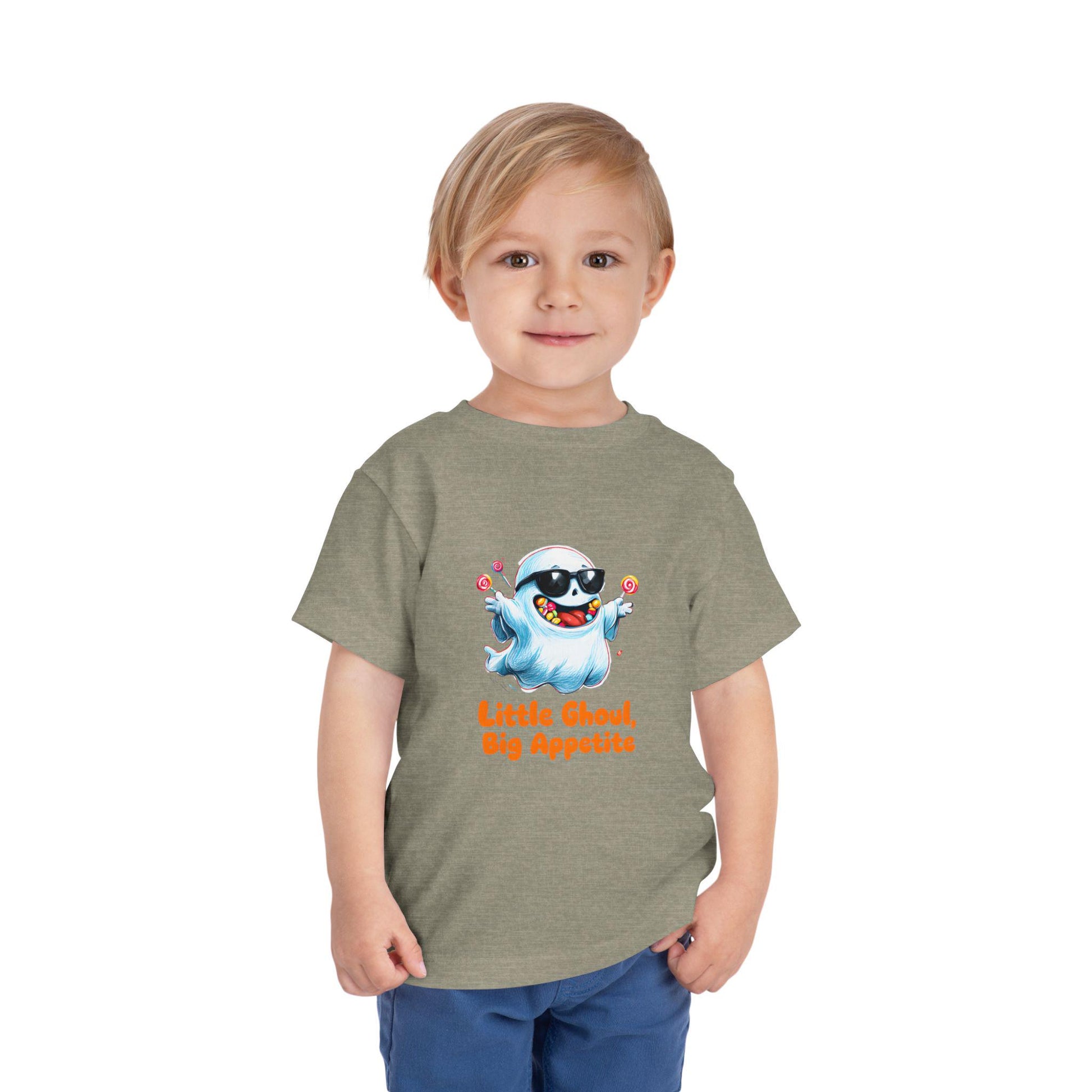 Toddler Halloween T-Shirt: Little Ghoul Big Appetite, Spooky Fun