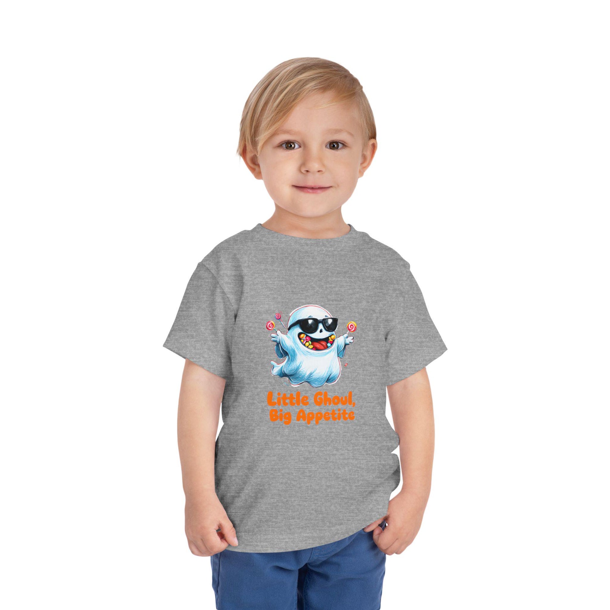 Toddler Halloween T-Shirt: Little Ghoul Big Appetite, Spooky Fun