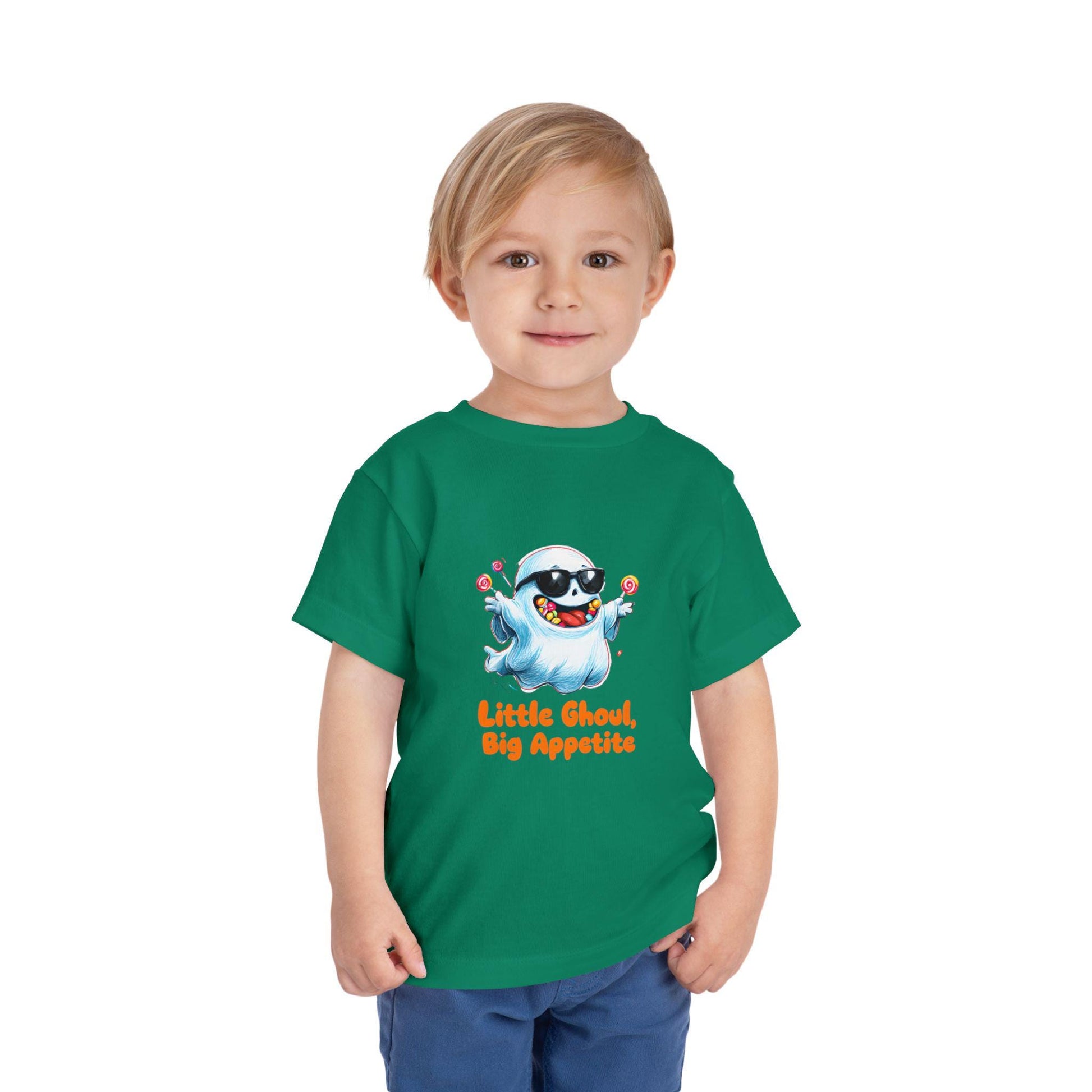 Toddler Halloween T-Shirt: Little Ghoul Big Appetite, Spooky Fun