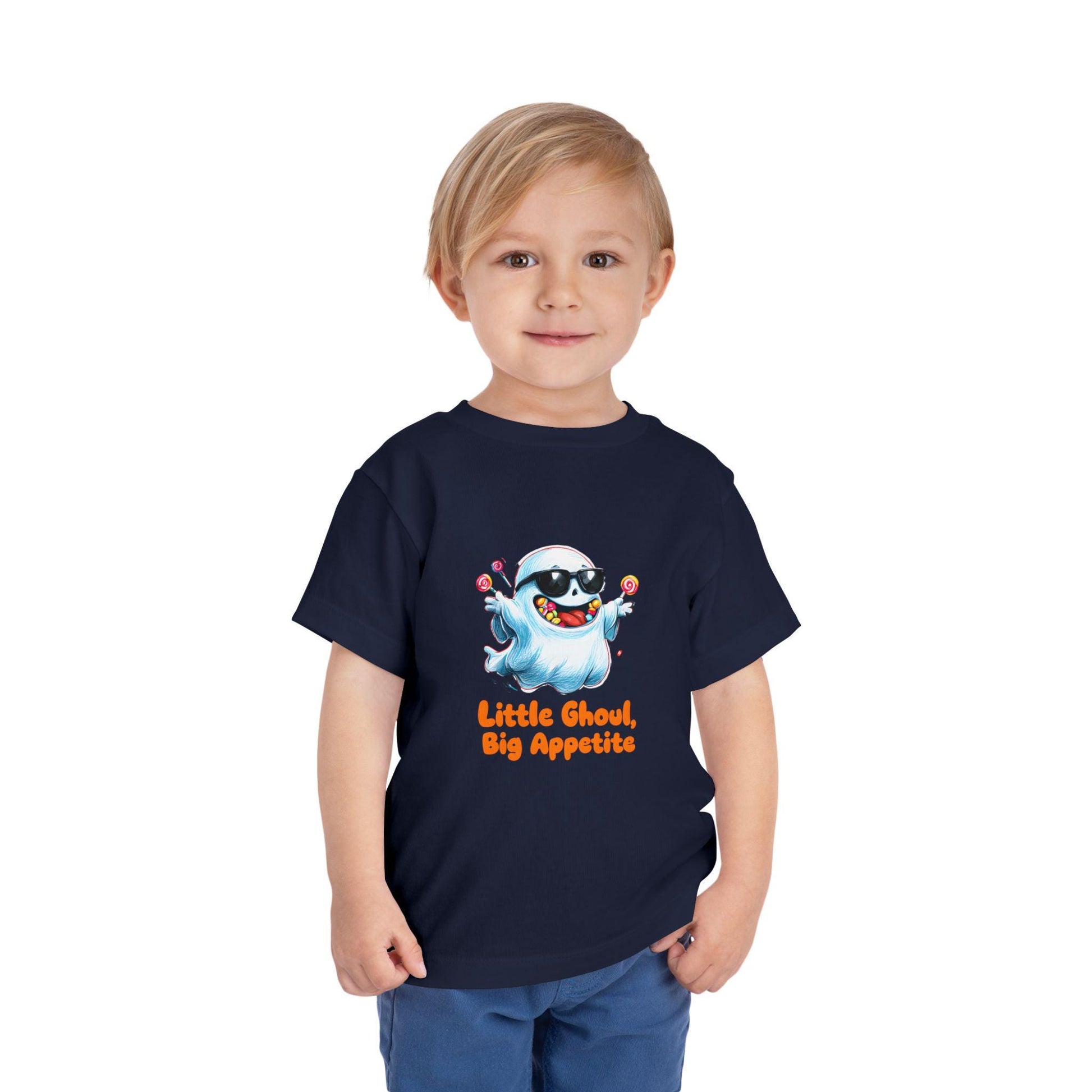 Toddler Halloween T-Shirt: Little Ghoul Big Appetite, Spooky Fun
