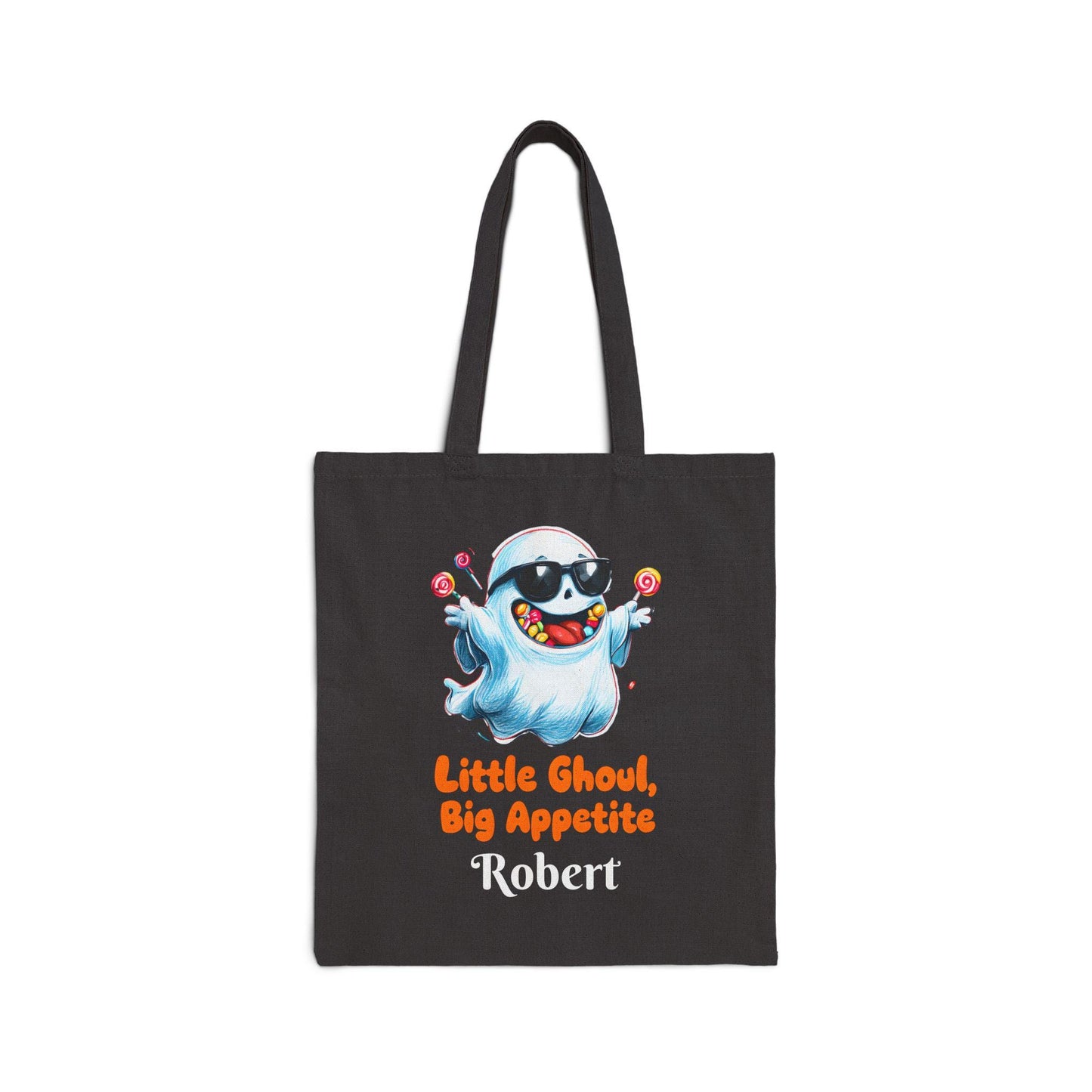 Halloween Tote Bag for Kids: Personalized Ghoul Design, Eco-Friendly Canvas
