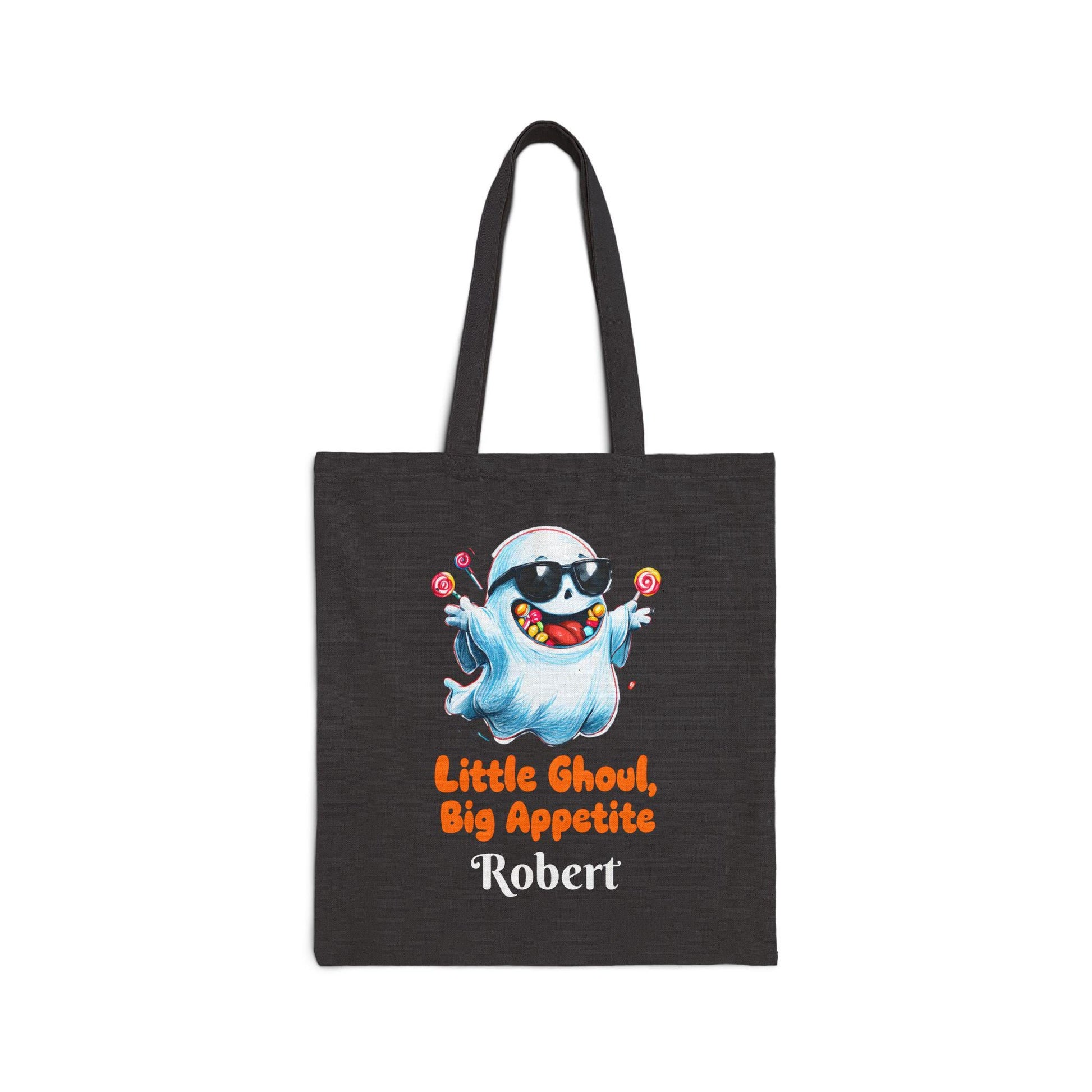Halloween Tote Bag for Kids: Personalized Ghoul Design, Eco-Friendly Canvas
