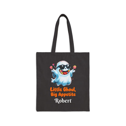 Halloween Tote Bag for Kids: Personalized Ghoul Design, Eco-Friendly Canvas