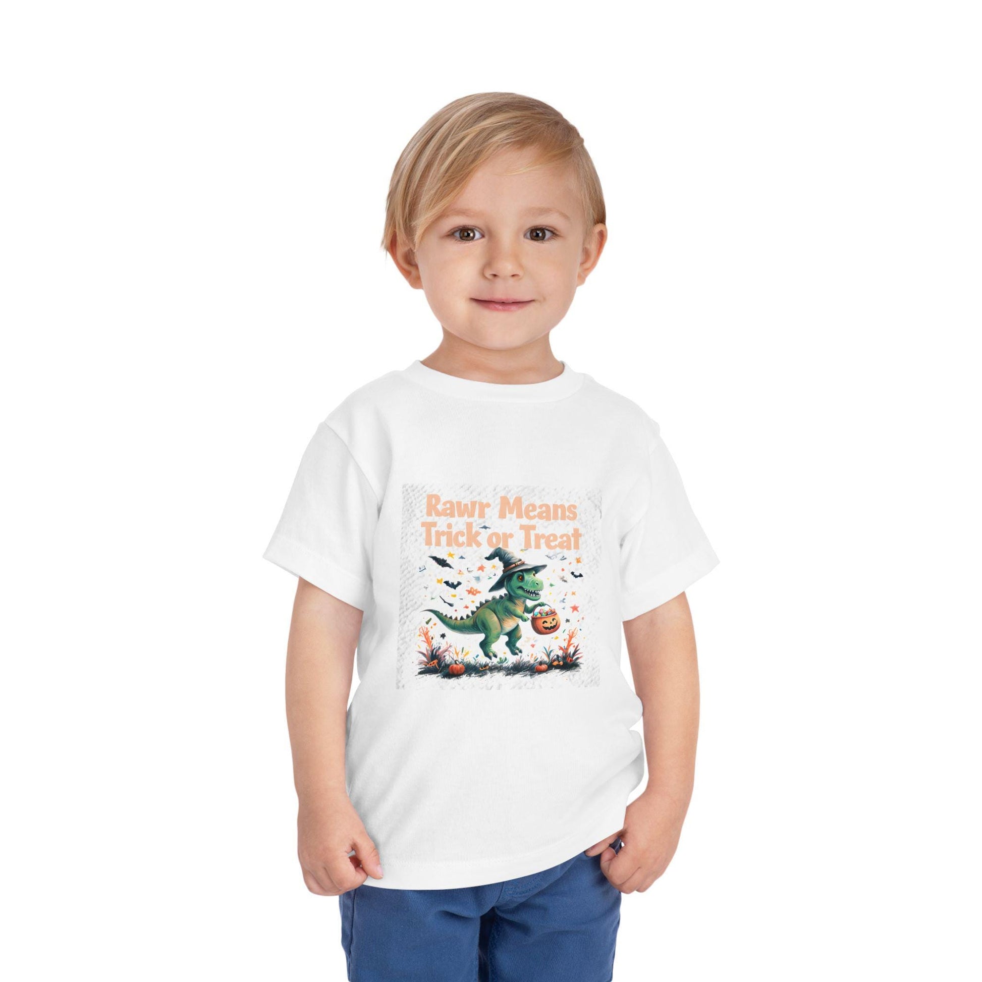 Toddler Halloween Dino Tee - Cute Trick or Treat Graphic, Kids Halloween Costume, Toddler Gift, Fall Celebration Outfit, Sweet Monster [...]