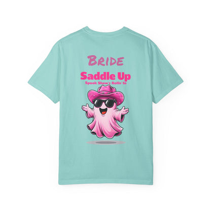 Bride Saddle Up Ghost T-Shirt: Fun Wedding Bachelorette Tee
