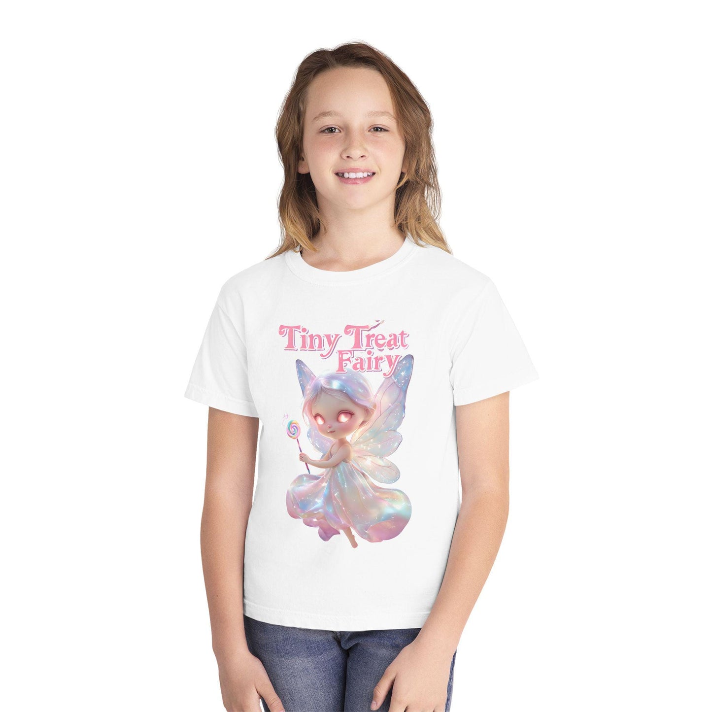 Tiny Treat Fairy Youth Tee: Magical Kids Graphic Shirt