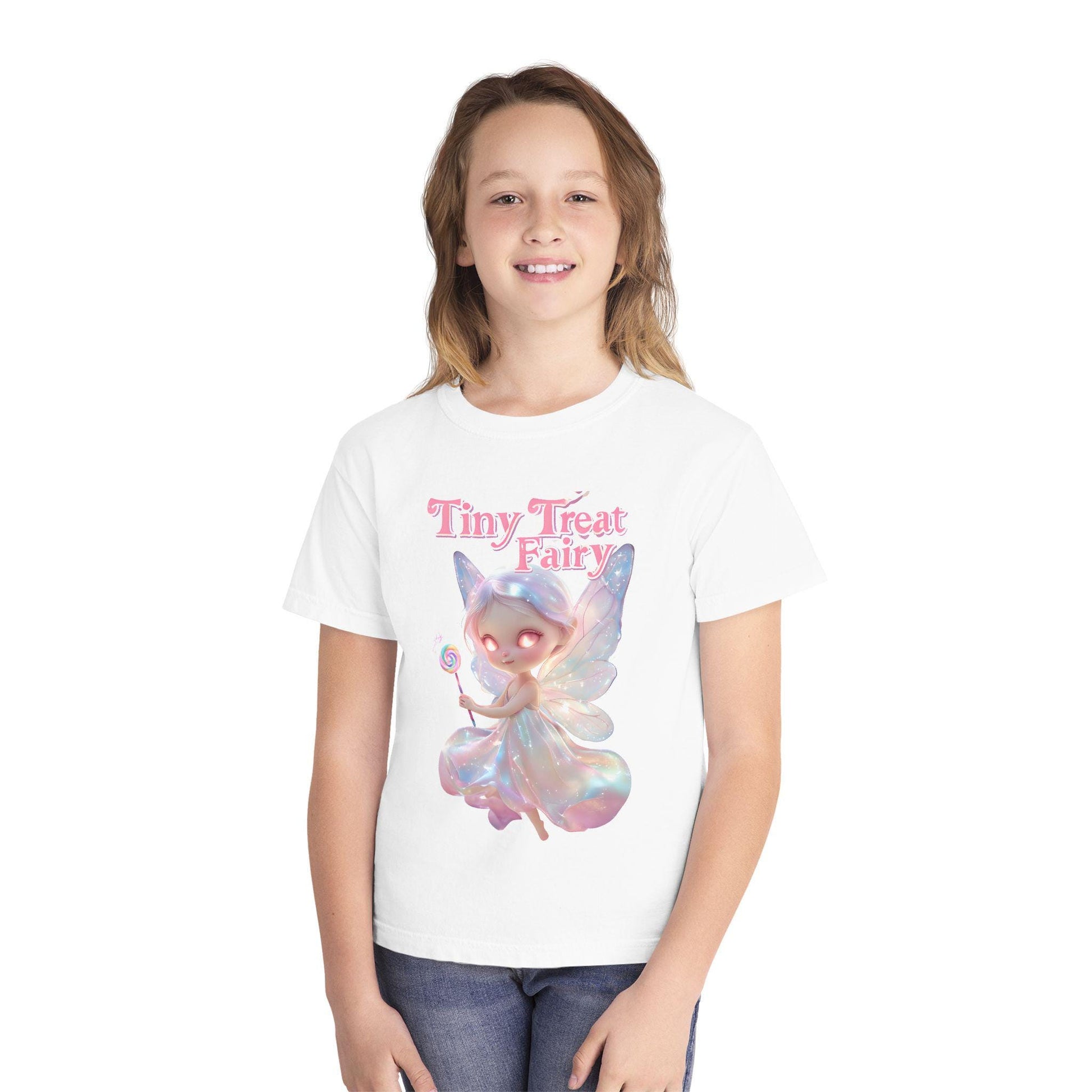 Tiny Treat Fairy Youth Tee: Magical Kids Graphic Shirt