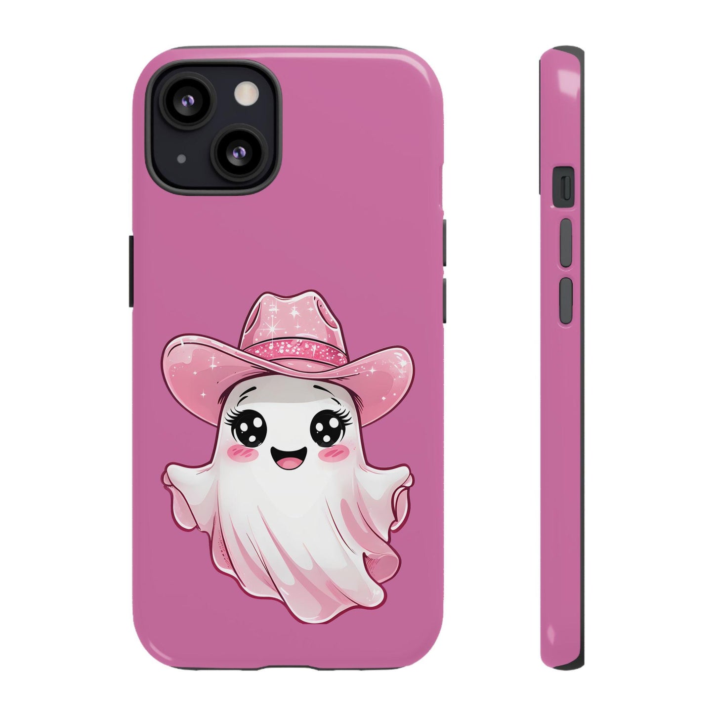 Cute Ghost Phone Case - Fun, Whimsical, Kawaii, Halloween, Gift Idea, Pink Ghost Design
