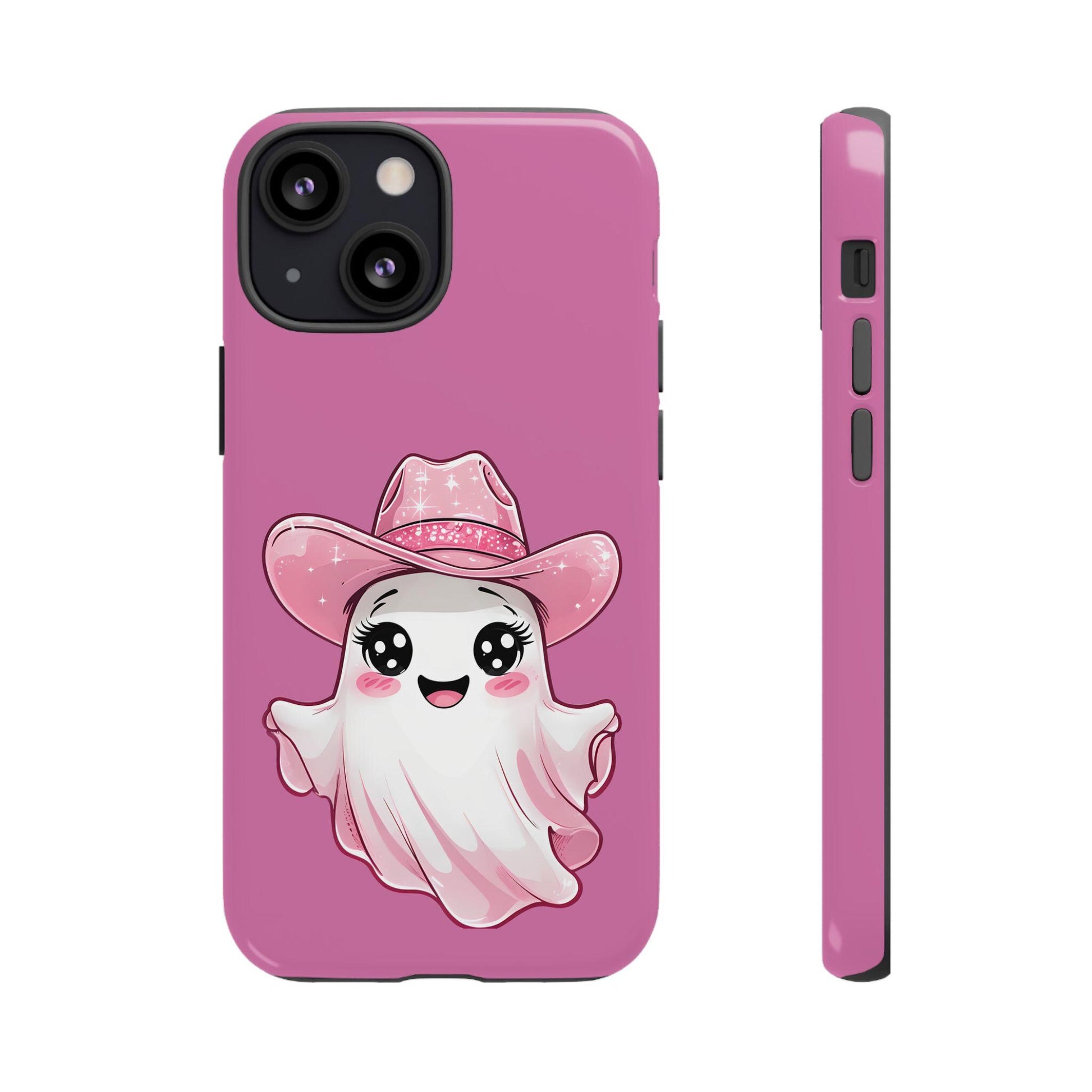 Cute Ghost Phone Case - Fun, Whimsical, Kawaii, Halloween, Gift Idea, Pink Ghost Design