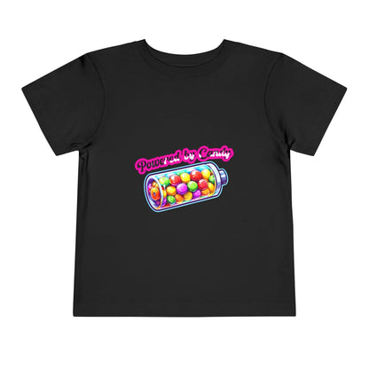 Toddler "Powered by Candy" Tee: Playful Kids' Fashion