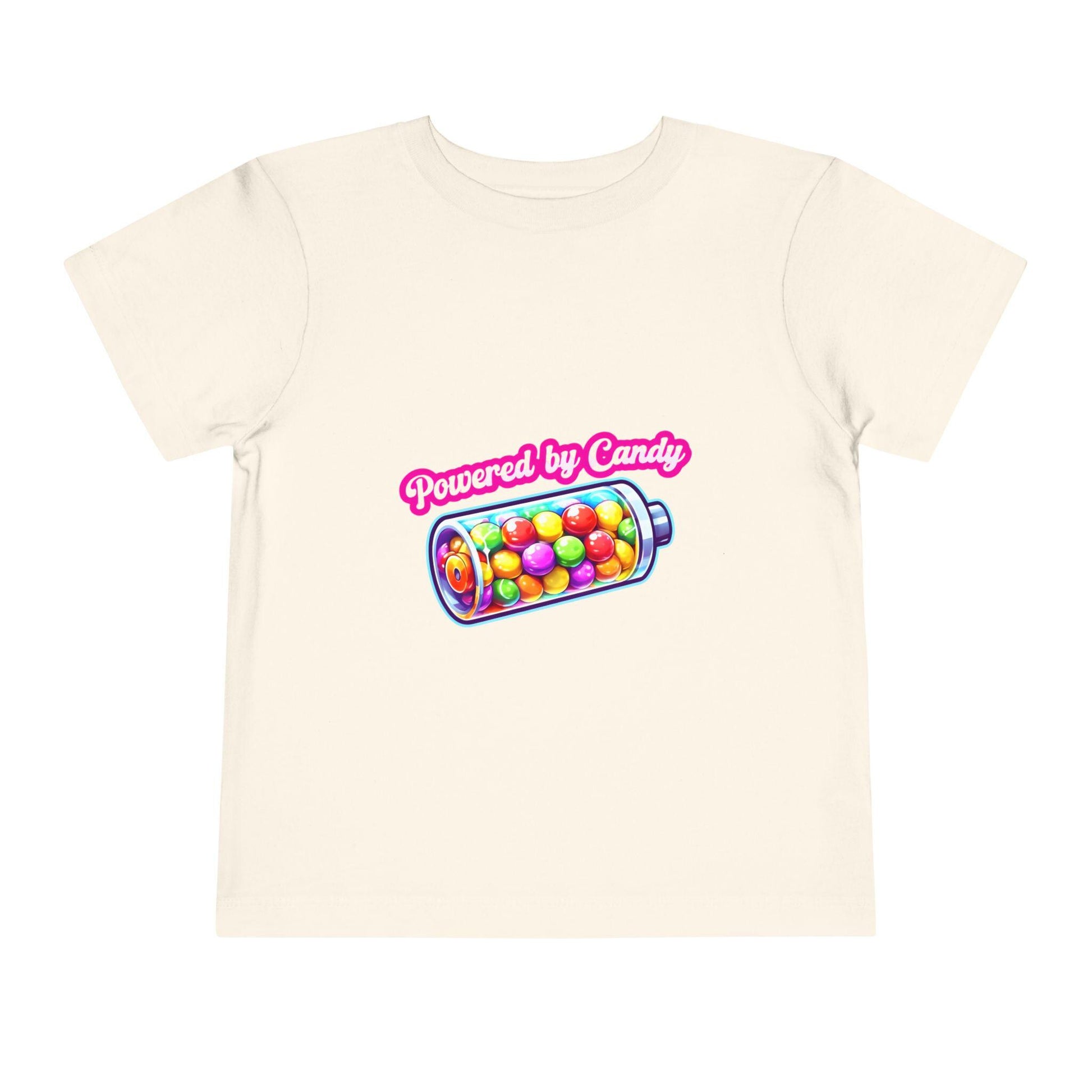 Toddler "Powered by Candy" Tee: Playful Kids' Fashion