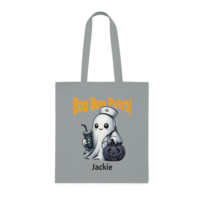 Boo Boo Patrol Nurse Halloween Tote Bag, Cute Ghost Design, Trick or Treat Bag, Halloween Party, Spooky Season Essential, Nurses Gift