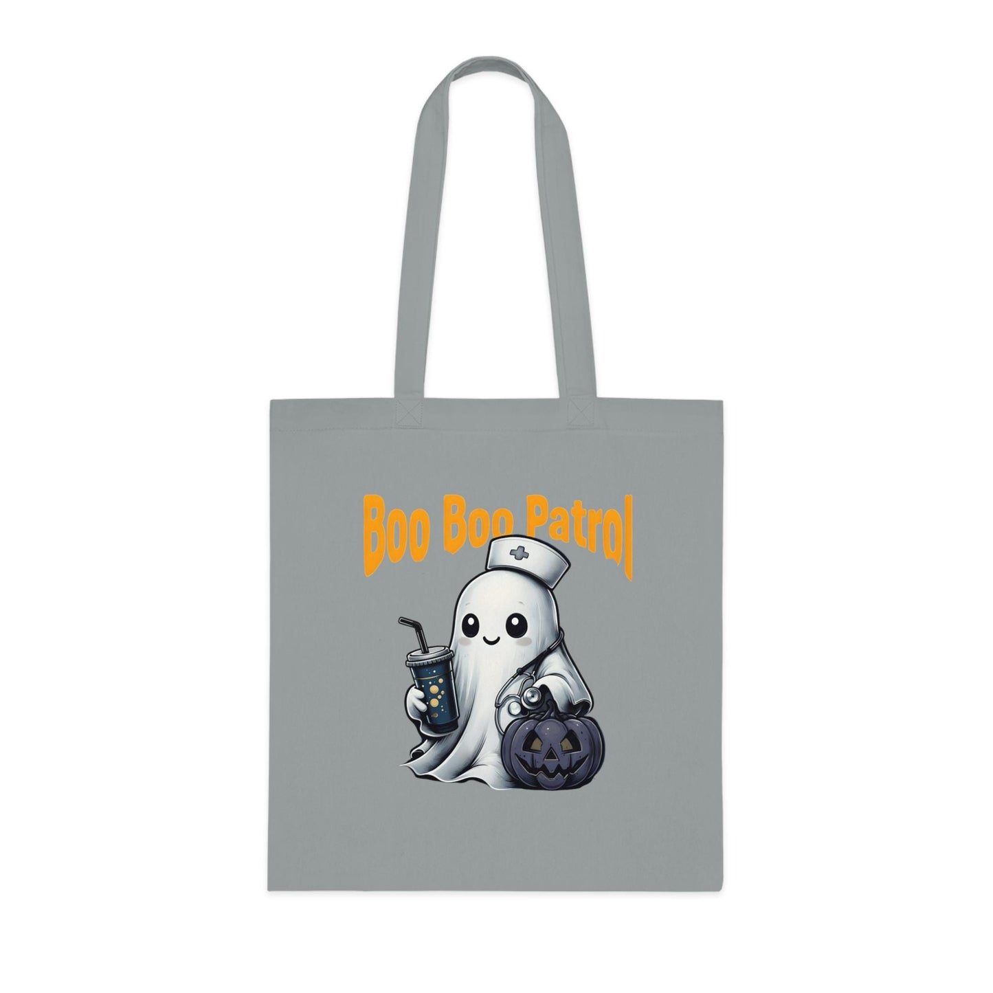 Boo Boo Patrol Nurse Halloween Tote Bag, Cute Ghost Design, Trick or Treat Bag, Halloween Party, Spooky Season Essential, Nurses Gift